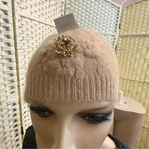 Chill Proof Angora- Beige Beanie Hat